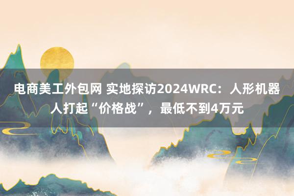 电商美工外包网 实地探访2024WRC：人形机器人打起“价格战”，最低不到4万元